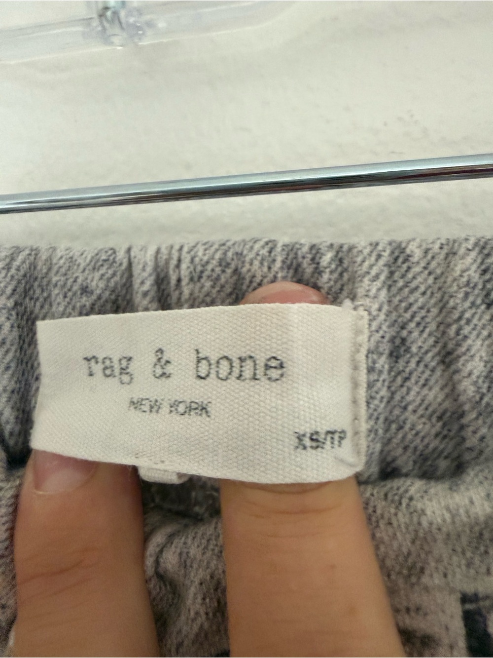 Rag & Bone Joggers Miramar Faux Jeans in Acid Grey - Picture 6 of 6